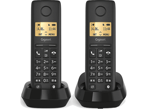 Telefon stacjonarny GIGASET Pure 100 Duo Czarny