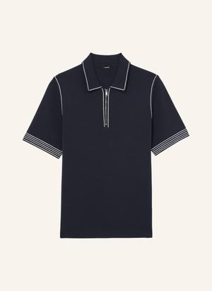 Reiss Dzianinowa Koszulka Polo Mason blau