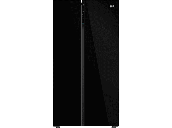 PRODUKT PO EKSPOZYCJI - Lodówka Side by BEKO bPRO500 GN163140ZGBN HarvestFresh NeoFrost EverFresh+ Kostkarka Inwerter 179cm Czarne szkło