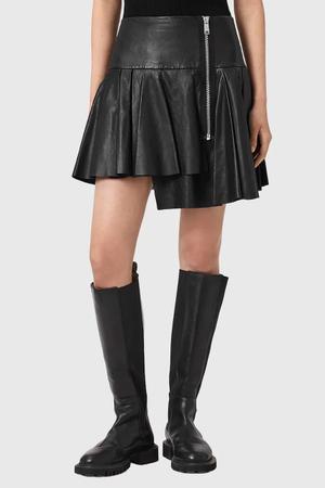 AllSaints spódnica skórzana IRINA