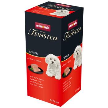 animonda Vom Feinsten mokra karma dla psa, Senior 6x150g Wołowina i kurczak