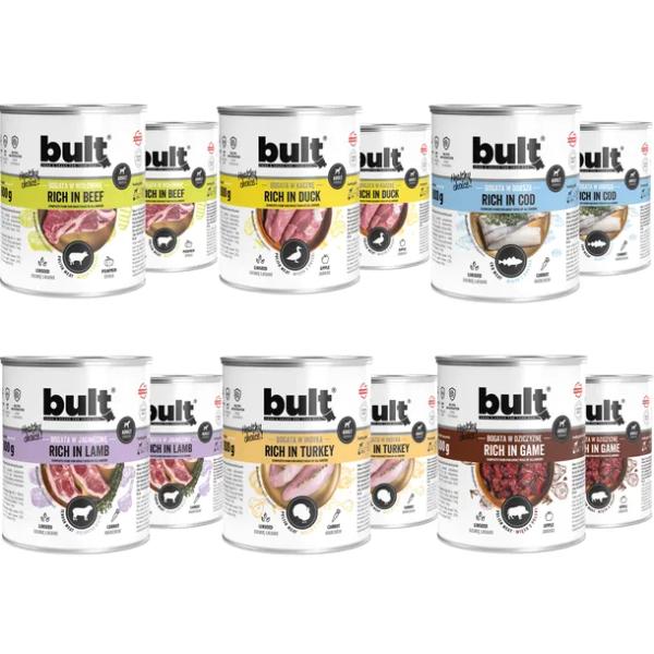 BULT mokra karma dla psa Mix Smaków puszka 12x800g Pełnoporcjowa