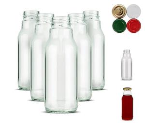 120 szt. - Butelki 300 ml z zakrętkami - na soki, syropy owocowe i warzywne