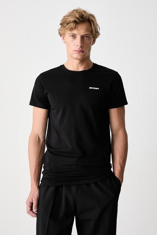 Palm Angels T-shirt basic damski bawełniany z elastanem
