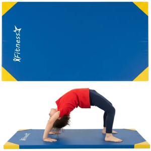 MATERAC GIMNASTYCZNY SZKOLNY NIEBIESKI BLUE 200 x 120 x 5 CM FITNESS-STAR