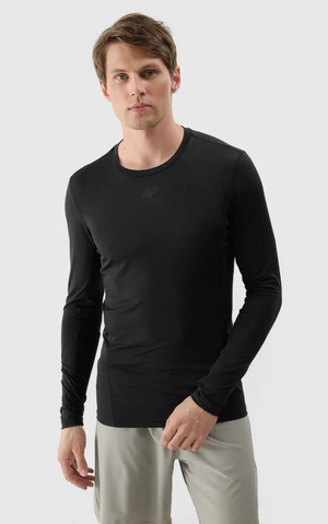 4F longsleeve koszulka treningowa z długim rękawem męska 4FWSS25TFLOM372 czarna (XL)