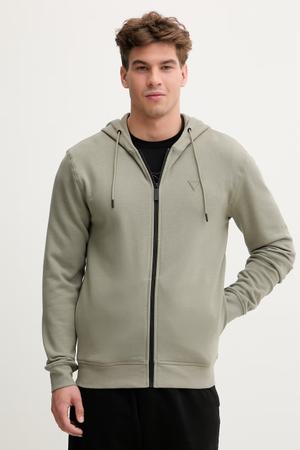 Guess bluza z kapturem męska z bawełną ALDWIN