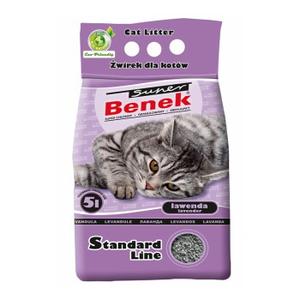 Benek Super Standard Lawenda żwirek dla kota 5 l