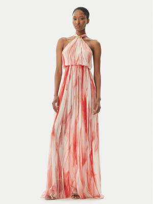 Elisabetta Franchi Sukienka letnia ABR4752E2 CP9 Czerwony Regular Fit