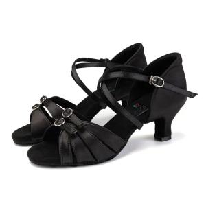 BUTY DO TAŃCA TANECZNE REGULOWANE CZARNE 5,5cm 42