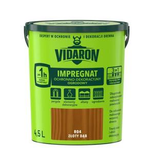 Impregnat Ochronno-Dekoracyjny Ogrodowy R04 Złoty Dąb 4,5l VIDARON