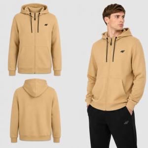BLUZA MĘSKA DRESOWA 4F Z KAPTUREM ROZPINANA SPORTOWA L M2551 SS26