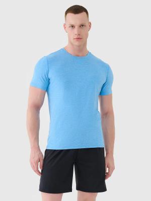 4F koszulka męska t-shirt treningowa 4FWSS25TFTSM1344 niebieska (M)