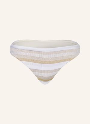 Max Mara Beachwear Dół Od Bikini Basic Swami Z Błyszczącą Przędzą weiss
