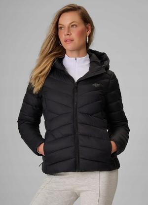 4F damska kurtka zimowa puchowa F0924 CITY JACKETS czarna (S)