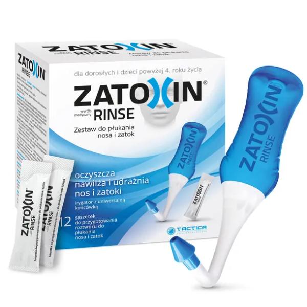 ZATOXIN RINSE zestaw 12 saszetek + irygator