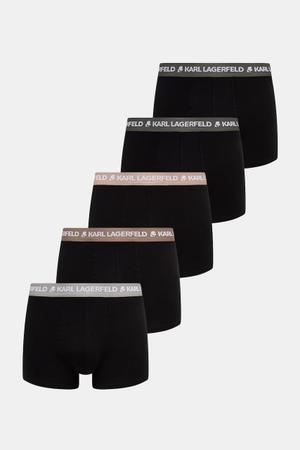 Karl Lagerfeld bokserki dopasowane męskie bawełniane z elastanem LOGO TRUNK 5-pack