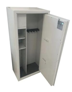 Szafa na broń S1 STM 1253 zamek elektroniczny na 6 uchwytów IMP z tabliczką