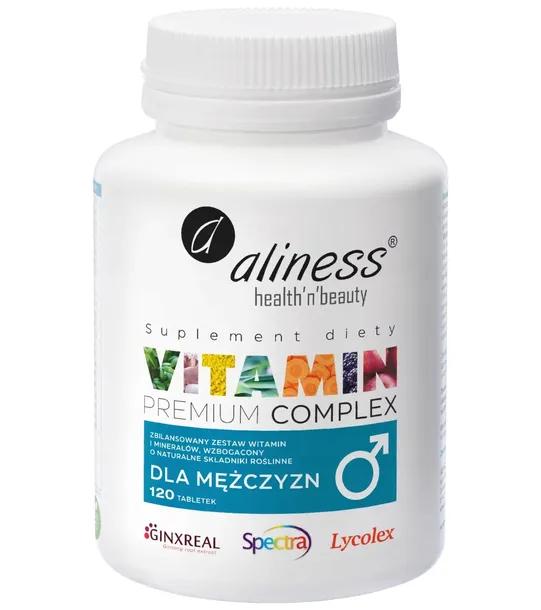 VITAMIN PREMIUM COMPLEX DLA MĘŻCZYZN Aliness Witaminy I Minerały 120 tabl.