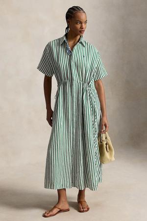 Polo Ralph Lauren sukienka koszulowa z lnem