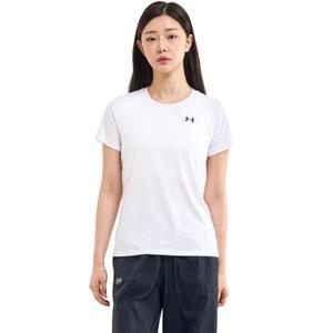 UNDER ARMOUR damska koszulka treningowa Tech SSC Solid biała (L)
