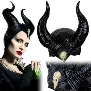 MASKA MALEFICENT CZAROWNICA DIABOLINA ROGI