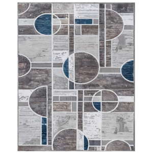 Dywan Rosaline 60 x 100 cm geometria niebieski