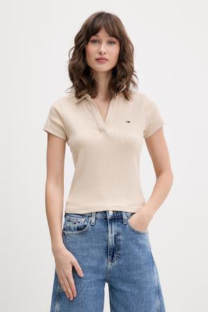 Tommy Jeans polo damskie bawełniane z elastanem