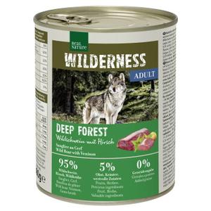 REAL NATURE WILDERNESS karma mokra pies, adult, Deep Forest, dzik z jeleniem 6x800 g