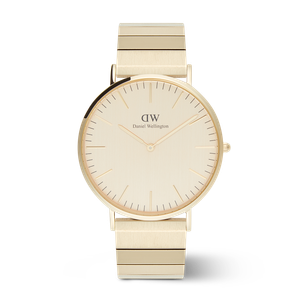 Daniel Wellington DW Watch Classic Piano Link Gold Unitone 40mm