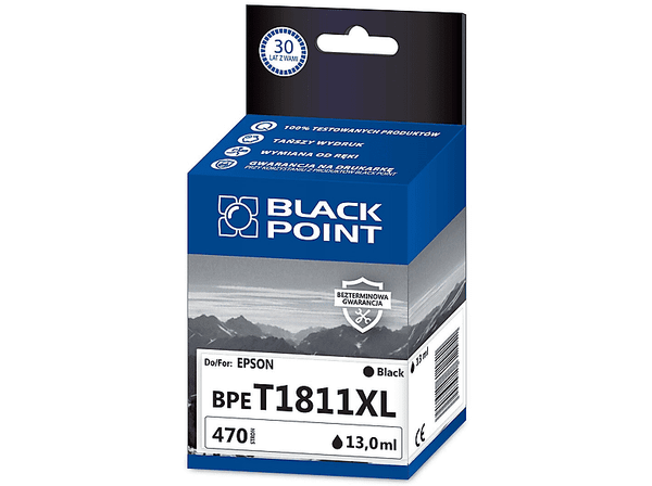Tusz BLACK POINT BPET1811XL Zamiennik Epson C13T18114010