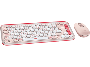 Zestaw klawiatura + mysz LOGITECH Pop Icon Combo Różowy