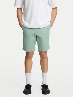 Selected Homme Szorty materiałowe Miles 16092329 Zielony Slim Fit