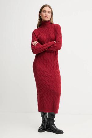 Tommy Hilfiger sukienka z dodatkiem wełny
