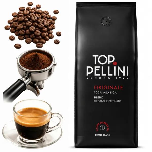 KAWA ZIARNISTA PELLINI TOP ORIGINALE 100% ARABICA 1KG WŁOSKA DO EKSPRESU