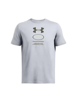 UNDER ARMOUR koszulka męska t-shirt bawełniany Branded GEL Stack szara (L)