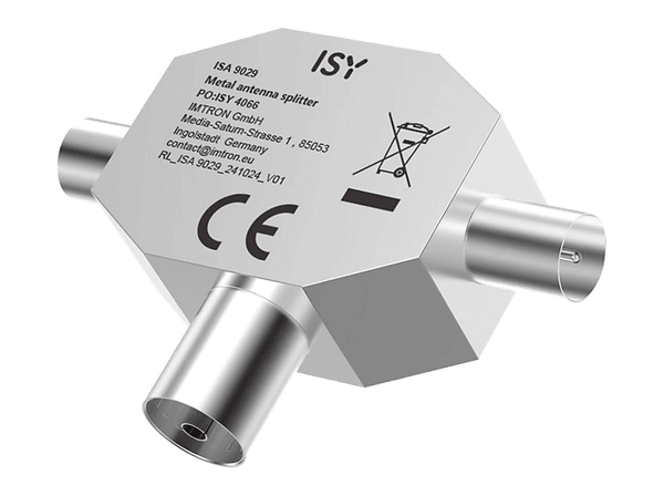 Metalowy rozdzielacz antenowy ISY ISA-9029 Srebrny
