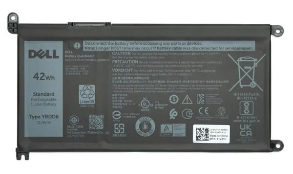 NOWA ORYGINALNA BATERIA DO LAPTOPA DELL TYPE YRDD6 42Wh 3C PRODUKCJA 2026