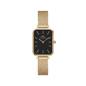 Daniel Wellington DW Watch Quadro Pressed Evergold Black 20x26mm Gold
