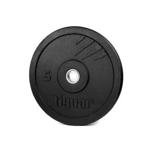 TIGUAR obciążenie na siłownie talerz bumper 5 kg V5 (one size)