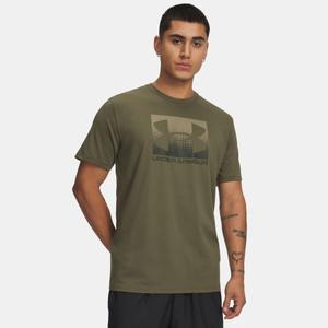 UNDER ARMOUR męska koszulka bawełniana UA M BOXED SPORTS UPDATED SS zielona (M)