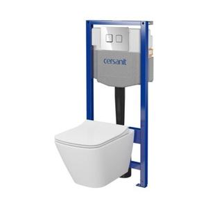 Zestaw podtynkowy z miską WC City Square B976 SYSTEM 50 PNEU MZ112 deska DUR SLIM przycisk chrom połysk Cersanit