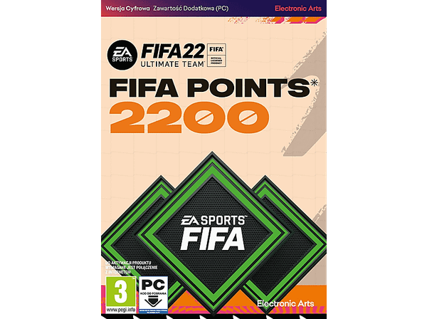 Karta Pre-paid FIFA 22 2200 Points PC