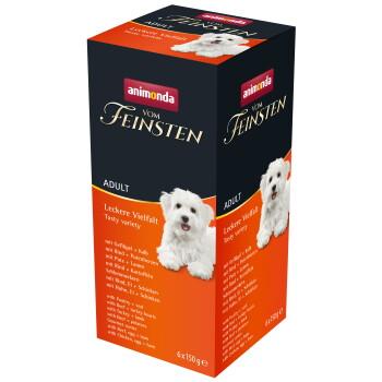 animonda Vom Feinsten mokra karma dla psa, Adult, pyszna różnorodność 6x150g