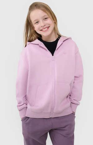 4F bluza rozpinana dla dziewczynki 4FJWSS25TSWSF1853 fioletowa (158)