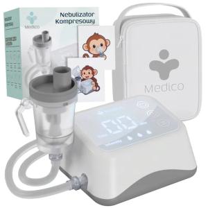 INHALATOR NEBULIZATOR TŁOKOWY DLA DZIECI I DOROSŁYCH, CICHY,PRZENOŚNY,LEKKI