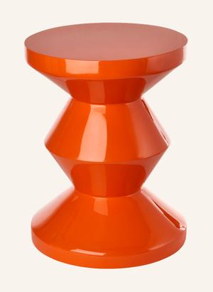 Polspotten Stołek Zig Zag orange