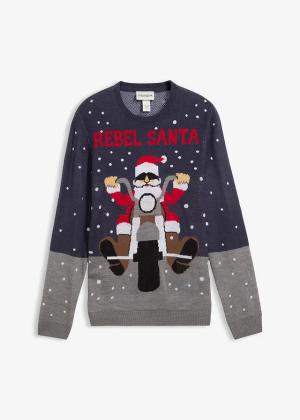 Sweter z bożonarodzeniowym motywem