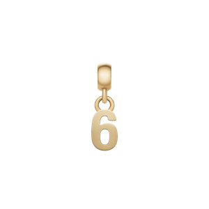 Daniel Wellington DW Charm Number 6 Gold