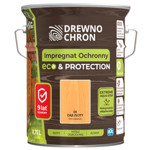 Impregnat ochronny ECOPROTECTION dąb złoty 4,5 l Drewnochron